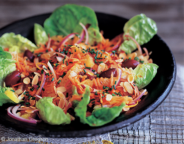 Salade d’oranges au cumin et à la carotte