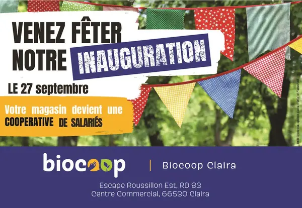 Fête d'inauguration : votre magasin devient une SCOP!
